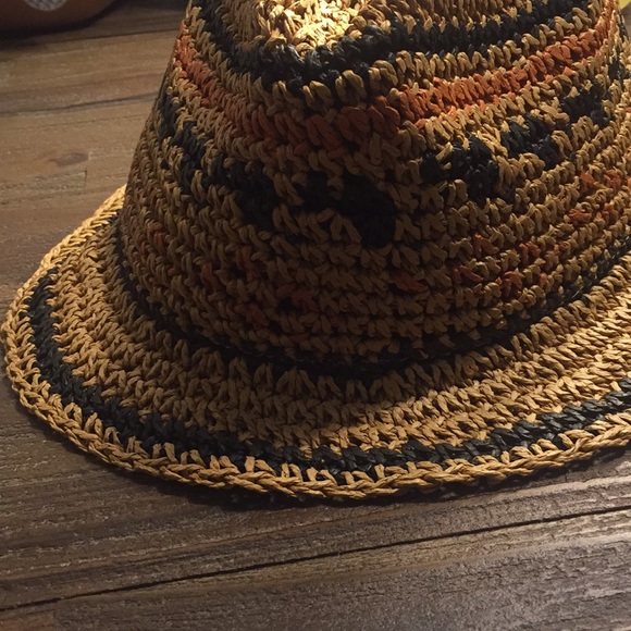 Echo Accessories - Echo Wide Brim Packable Straw Panama Hat NWT